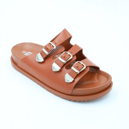 شبشب ستاتي كاجوال للنساء لون عسلي