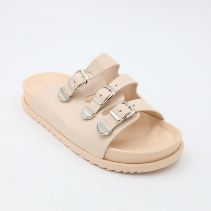 ⁦شبشب ستاتي كاجوال للنساء لون بيج⁩ - الصورة ⁦4⁩