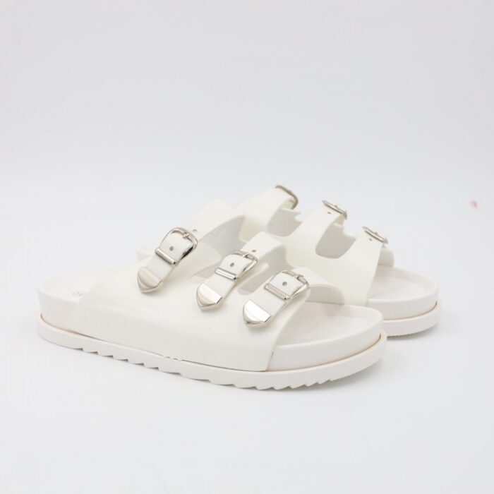 ⁦شبشب ستاتي كاجوال للنساء لون أبيض⁩ - الصورة ⁦3⁩