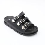 شبشب ستاتي كاجوال للنساء لون أسود