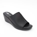 كندرة ستاتية مريحة نعل مرتفع لون أسود