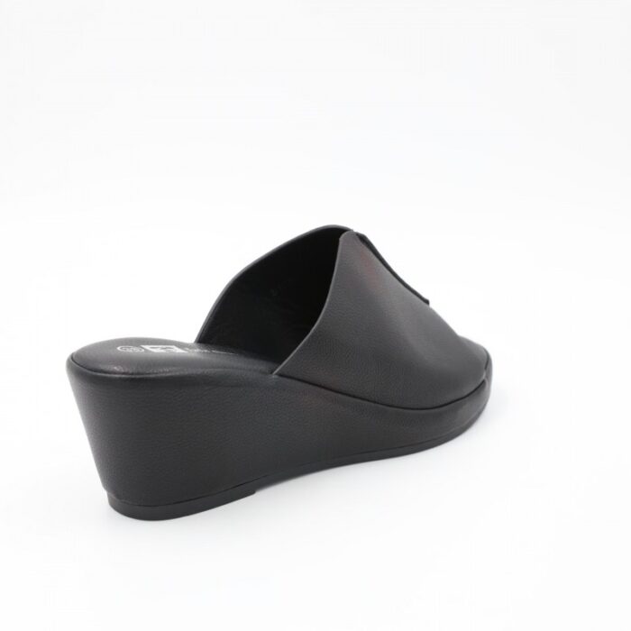 ⁦كندرة ستاتية مريحة نعل مرتفع لون أسود⁩ - الصورة ⁦5⁩