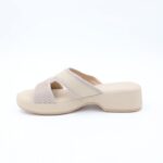 ⁦كندرة ستاتية مريحة نعل مرتفع لون بيج⁩ - الصورة ⁦5⁩