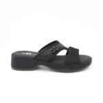 ⁦كندرة ستاتية مريحة نعل مرتفع لون أسود⁩ - الصورة ⁦4⁩