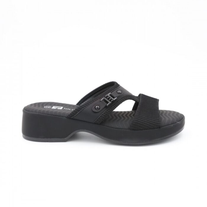 ⁦كندرة ستاتية مريحة نعل مرتفع لون أسود⁩ - الصورة ⁦4⁩