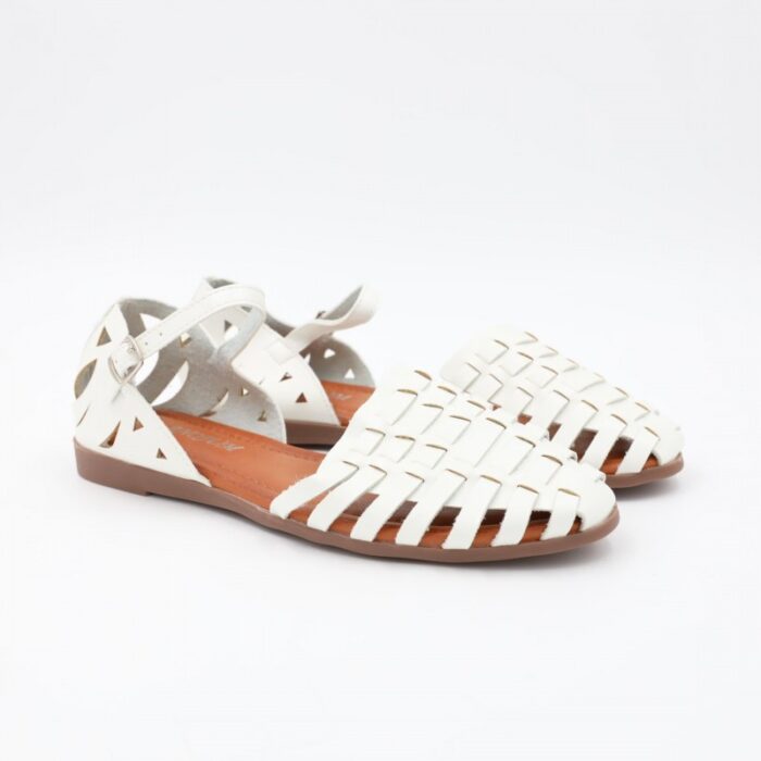 ⁦صندل ستاتي لون ابيض⁩ - الصورة ⁦3⁩