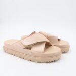 شبشب ستاتي عالي للنساء لون بيج