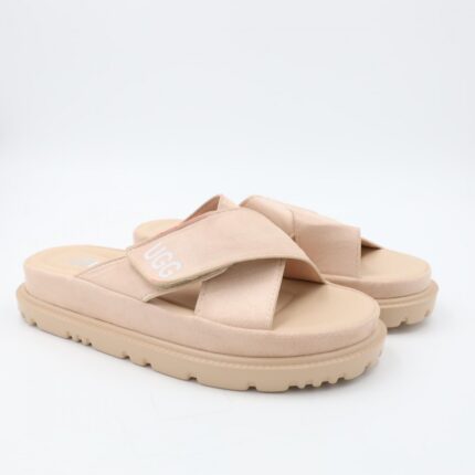 شبشب ستاتي عالي للنساء لون بيج