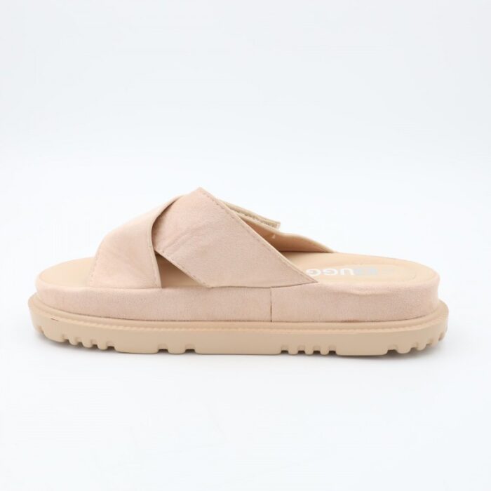 ⁦شبشب ستاتي عالي للنساء لون بيج⁩ - الصورة ⁦4⁩