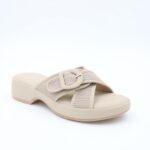 ⁦شبشب ستاتي للنساء لون بيج⁩ - الصورة ⁦2⁩