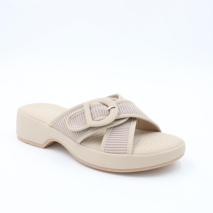 ⁦شبشب ستاتي للنساء لون بيج⁩ - الصورة ⁦2⁩