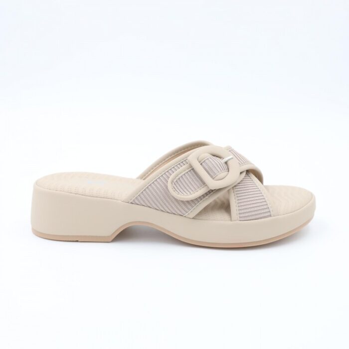 ⁦شبشب ستاتي للنساء لون بيج⁩ - الصورة ⁦3⁩