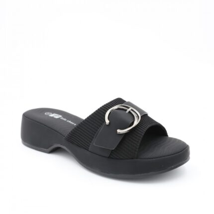 شبشب ستاتي للنساء لون اسود