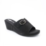 شبشب ستاتي للنساء لون اسود