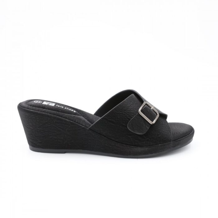 ⁦شبشب ستاتي للنساء لون اسود⁩ - الصورة ⁦2⁩