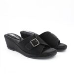 ⁦شبشب ستاتي للنساء لون اسود⁩ - الصورة ⁦5⁩