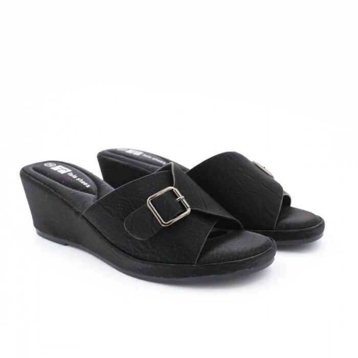 ⁦شبشب ستاتي للنساء لون اسود⁩ - الصورة ⁦5⁩