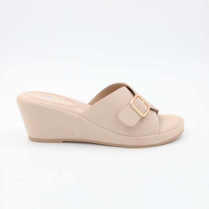 ⁦شبشب ستاتي للنساء لون بيج⁩ - الصورة ⁦3⁩