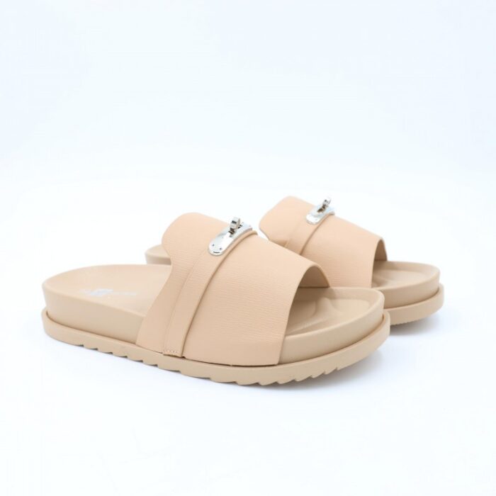 ⁦شبشب ستاتي للنساء لون بيج⁩ - الصورة ⁦3⁩