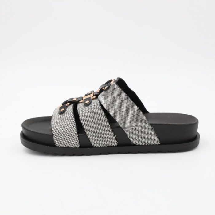 ⁦شبشب ستاتي كاجوال للنساء لون أسود⁩ - الصورة ⁦3⁩