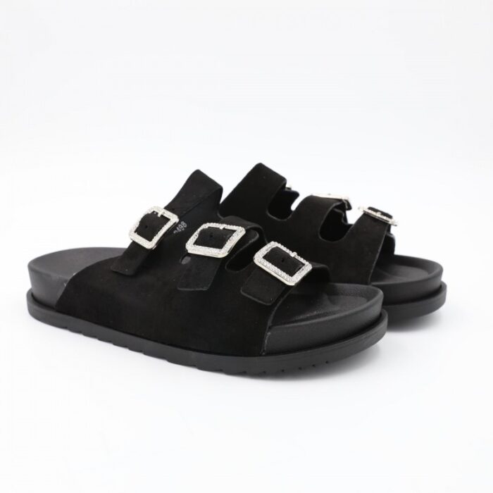 ⁦شبشب ستاتي للنساء لون اسود⁩ - الصورة ⁦4⁩