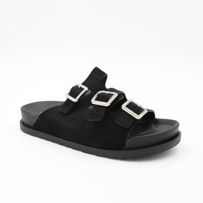 ⁦شبشب ستاتي للنساء لون اسود⁩ - الصورة ⁦5⁩