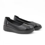 كندرة ستاتي جلد للنساء لون أسود