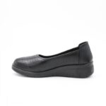 ⁦كندرة ستاتي جلد للنساء لون أسود⁩ - الصورة ⁦4⁩