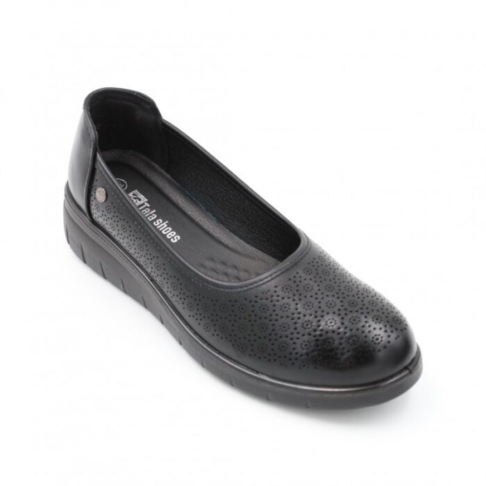 ⁦كندرة ستاتي جلد للنساء لون أسود⁩ - الصورة ⁦6⁩