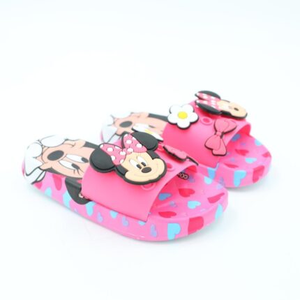 شبشب بناتي بتصمسم ميني ماوس لون فوشي