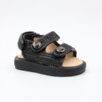 ⁦صندل بناتي للاطفال لون أسود⁩ - الصورة ⁦3⁩