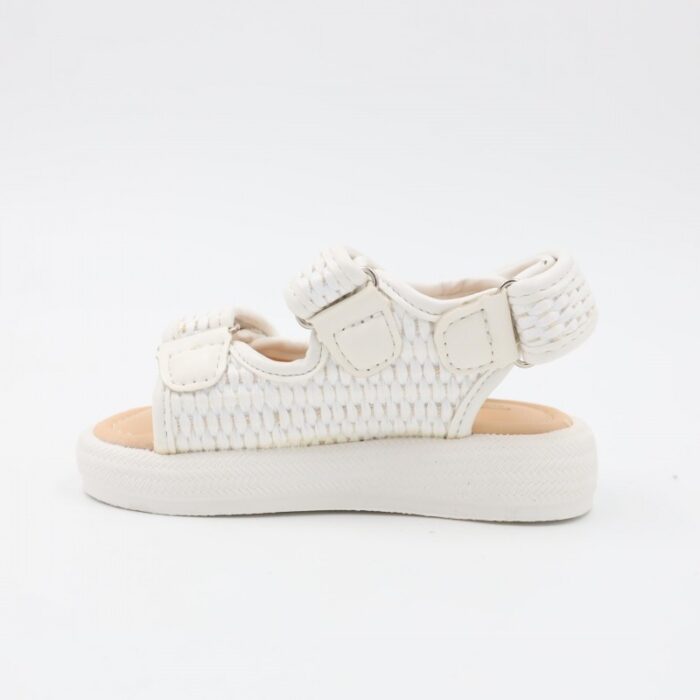 ⁦صندل بناتي للاطفال لون أبيض⁩ - الصورة ⁦3⁩