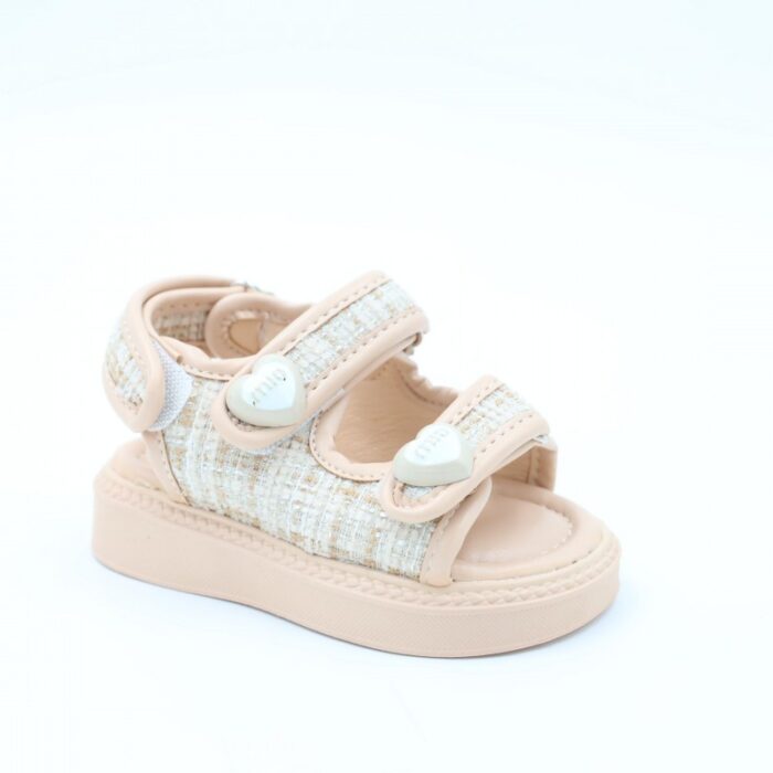 ⁦صندل بناتي للاطفال لون بيج⁩ - الصورة ⁦2⁩