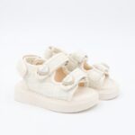 صندل بناتي للاطفال لون أبيض