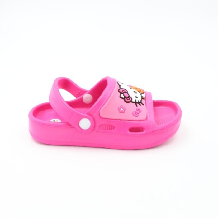 ⁦حذاء بتصميم هالو كيتي للأطفال لون فوشي⁩ - الصورة ⁦3⁩