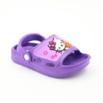 ⁦حذاء بتصميم هالو كيتي للأطفال لون بنفسجي⁩ - الصورة ⁦3⁩