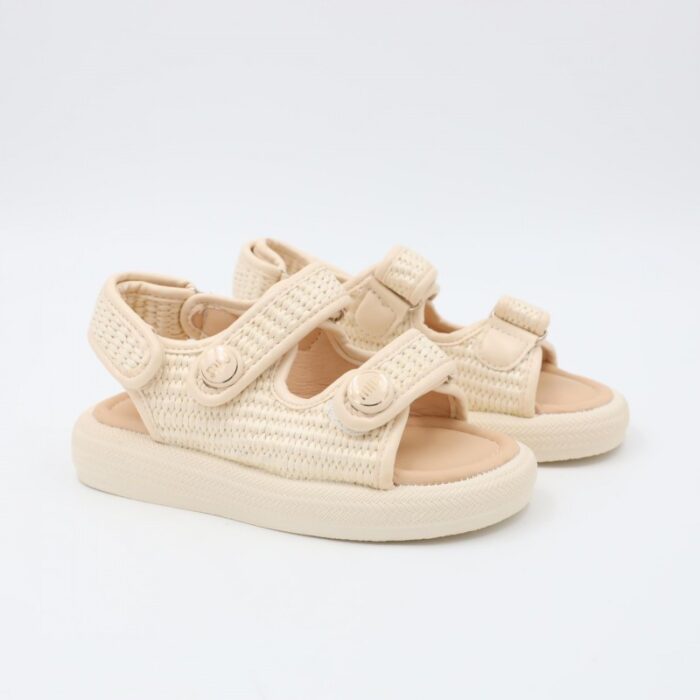 ⁦صندل بناتي للاطفال لون بيج فاتح⁩ - الصورة ⁦6⁩