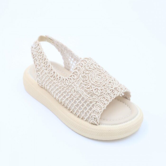 ⁦صندل بناتي للاطفال لون بيج⁩ - الصورة ⁦3⁩