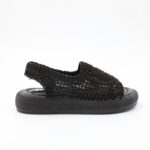 ⁦صندل بناتي لون أسود⁩ - الصورة ⁦2⁩