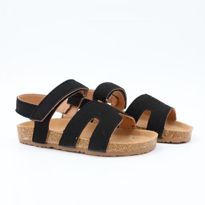 ⁦صندل بناتي للاطفال لون أسود⁩ - الصورة ⁦5⁩