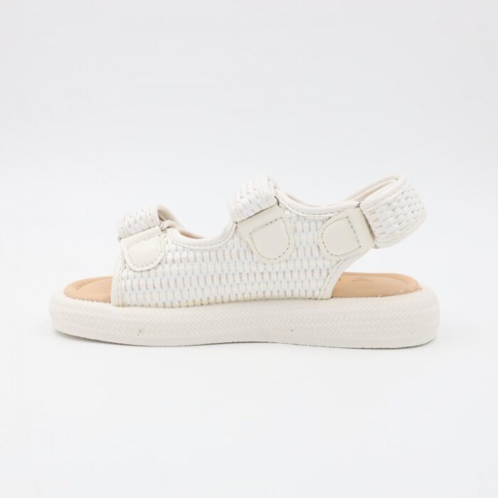 ⁦صندل بناتي للاطفال لون أبيض⁩ - الصورة ⁦4⁩