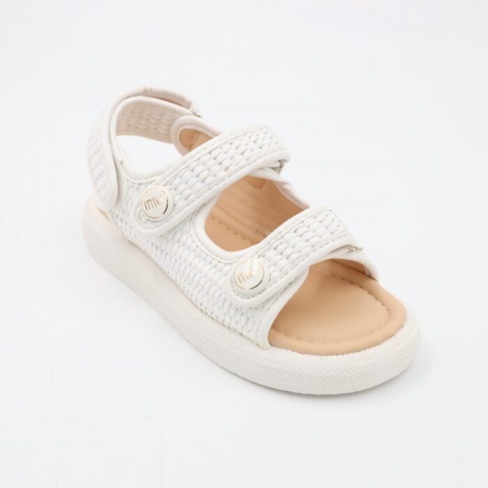 ⁦صندل بناتي للاطفال لون أبيض⁩ - الصورة ⁦6⁩