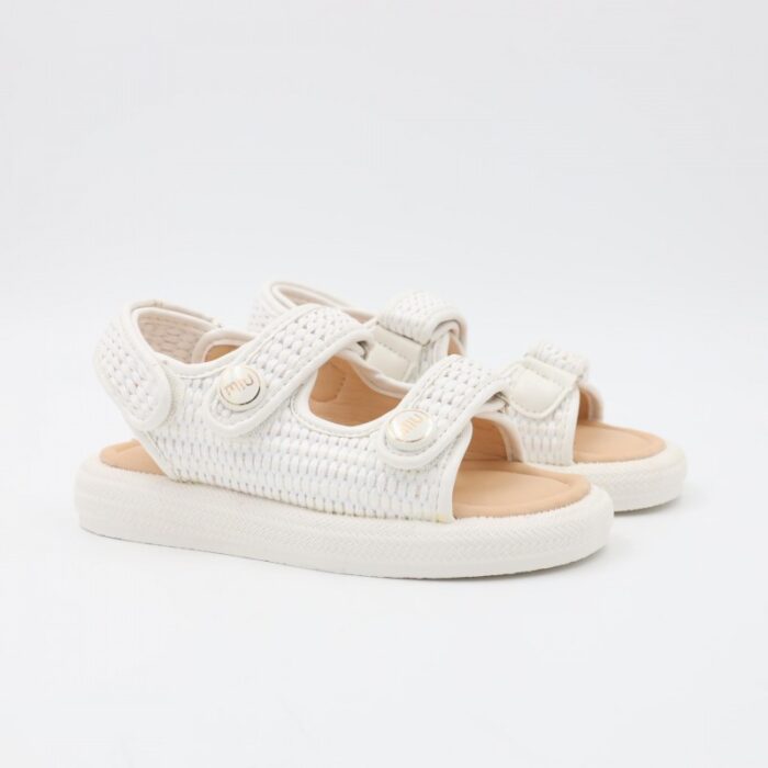 ⁦صندل بناتي للاطفال لون أبيض⁩ - الصورة ⁦7⁩