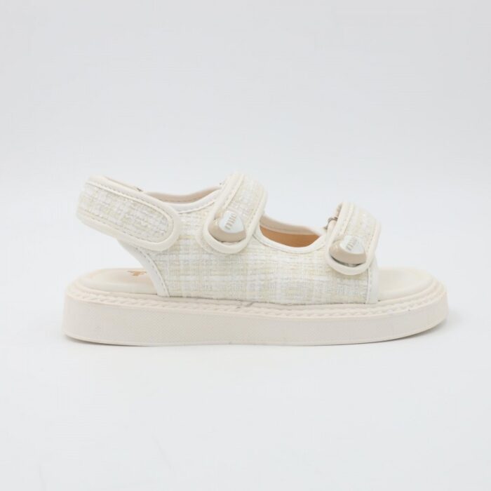 ⁦صندل بناتي للاطفال لون أبيض⁩ - الصورة ⁦3⁩