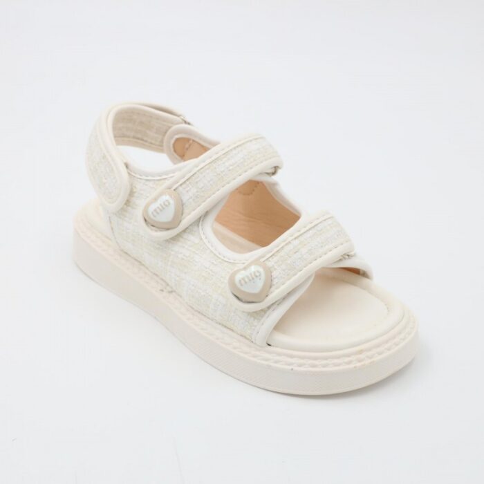 ⁦صندل بناتي للاطفال لون أبيض⁩ - الصورة ⁦6⁩