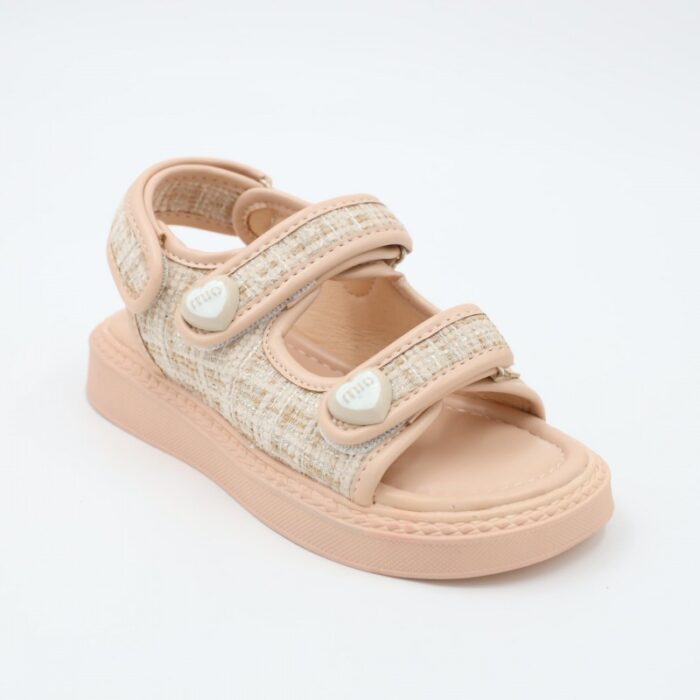 ⁦صندل بناتي للاطفال لون بيج⁩ - الصورة ⁦3⁩