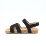 ⁦صندل بناتي لون أسود⁩ - الصورة ⁦4⁩