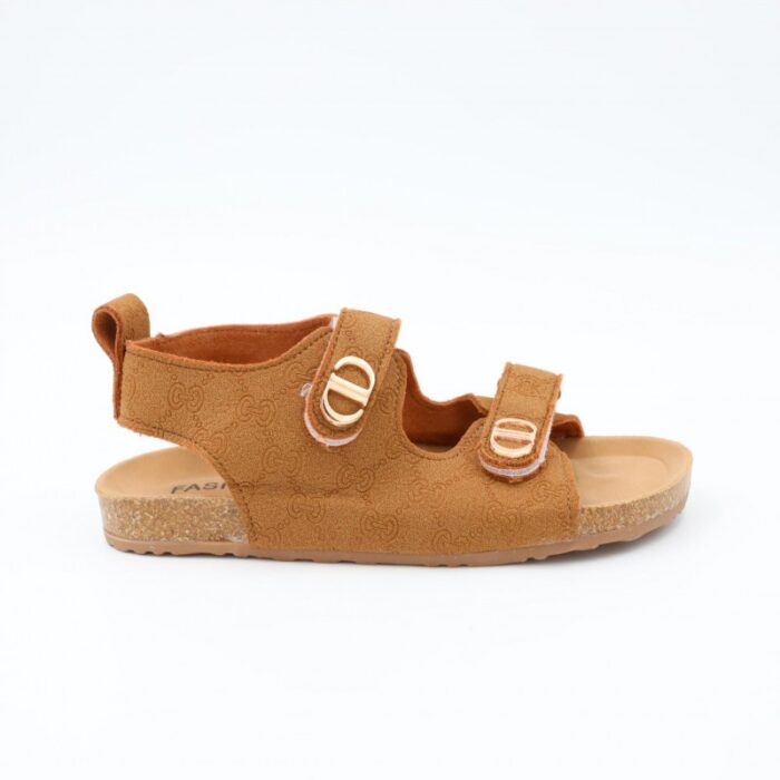 ⁦صندل بناتي لون كاكي⁩ - الصورة ⁦3⁩