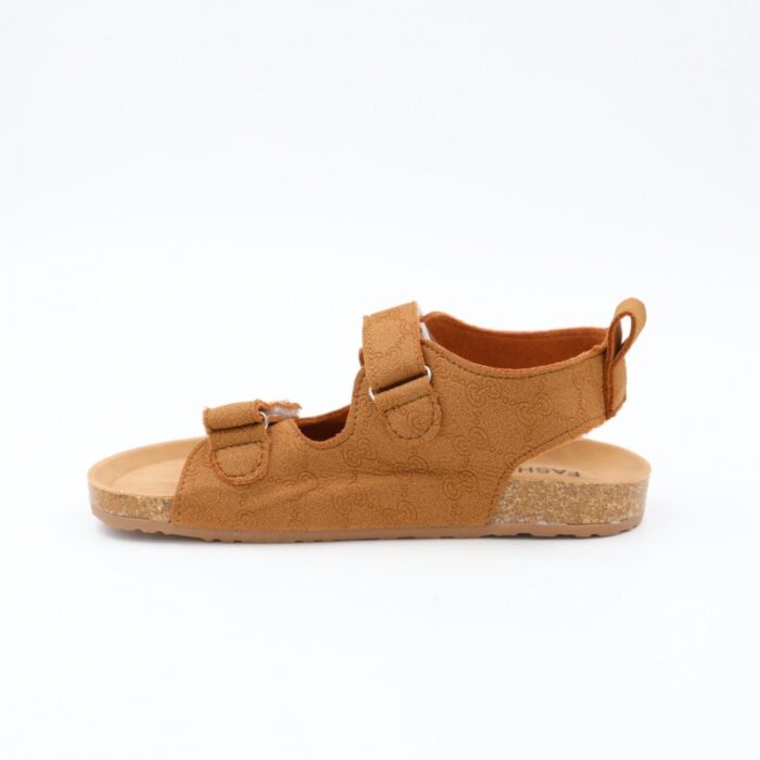 ⁦صندل بناتي لون كاكي⁩ - الصورة ⁦4⁩