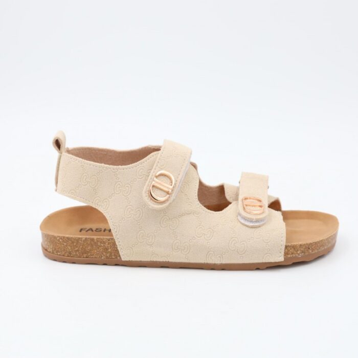 103385841_686c23b9d3a46 صندل بناتي لون بيج - الصورة 1